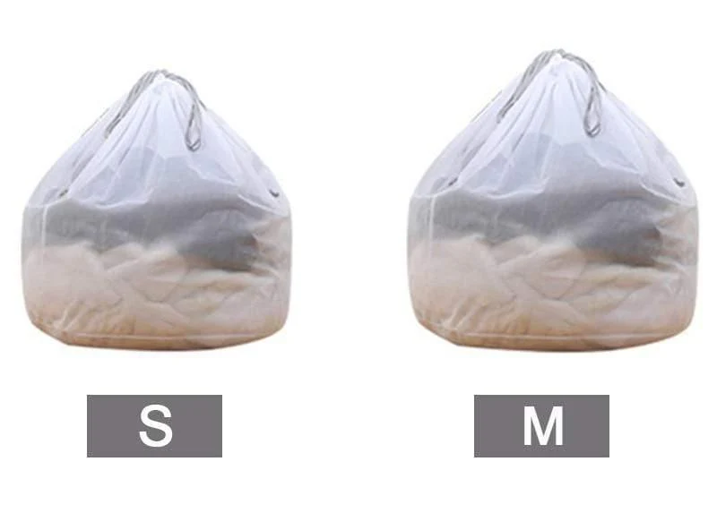 Moderner S-XL großer Drawstring-Büstenhalter-Unterwäsche-Wäschesack-Haushaltsreinigungswaschmaschinen-Ineinander greifenhalter sackt weißes Farbtropfenschiff ein