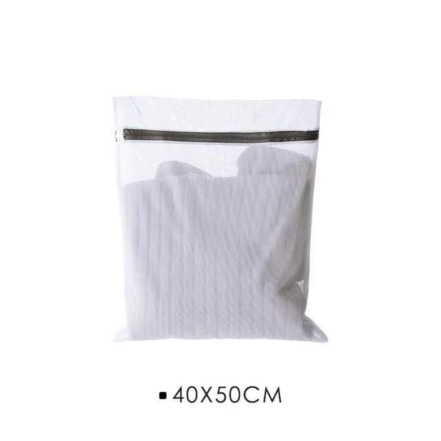 Weißer Nylon-Wäschesack, BH, Socken, Unterwäsche, Kleidung, Waschmaschinen-Schutznetz, Netzbeutel, Wäschekorb, Wäschekorb