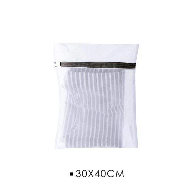 Weißer Nylon-Wäschesack, BH, Socken, Unterwäsche, Kleidung, Waschmaschinen-Schutznetz, Netzbeutel, Wäschekorb, Wäschekorb