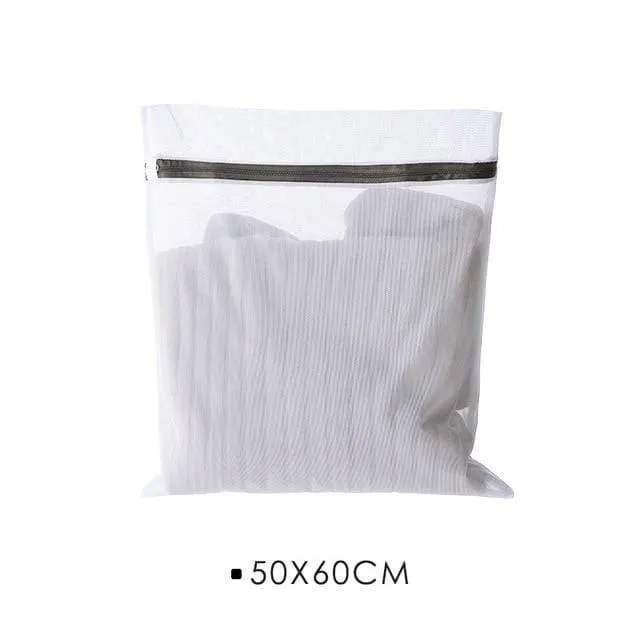 Weißer Nylon-Wäschesack, BH, Socken, Unterwäsche, Kleidung, Waschmaschinen-Schutznetz, Netzbeutel, Wäschekorb, Wäschekorb