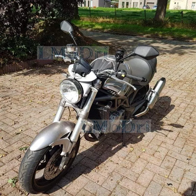 2 Teile/para Motorrad Spiegel Roller E-Bike Rückspiegel Electrombile Rückseite Konvexen Spiegel 8mm 10mm Carbon Fiber
