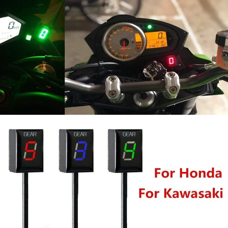 Motorrad Ecu Direktmontage 1-6 Ganganzeige Für Honda Für Kawasaki ER6N Ninja 650 Ninja 300 Z750 Z900 Z800 Zx6R
