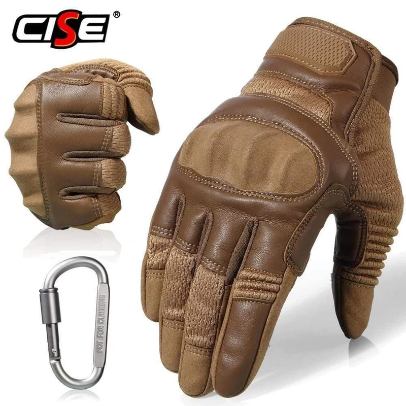 Touchscreen PU-Leder Motorrad Hard Knuckle Vollfinger-Handschuhe Schutzausrüstung Racing Biker Reiten Motorrad Moto Motocross