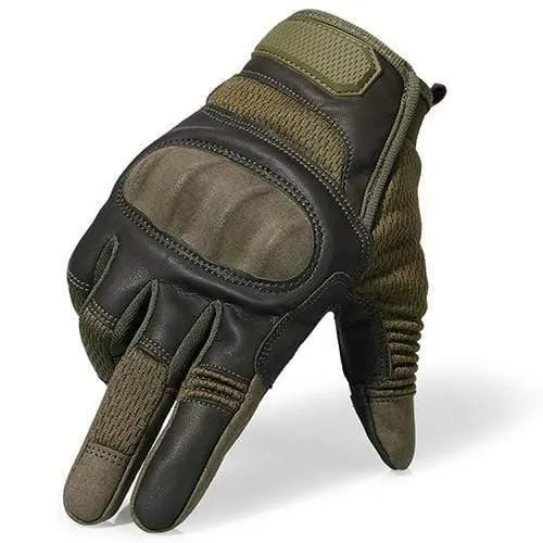 Touchscreen PU-Leder Motorrad Hard Knuckle Vollfinger-Handschuhe Schutzausrüstung Racing Biker Reiten Motorrad Moto Motocross