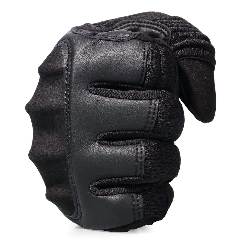 Touchscreen PU-Leder Motorrad Hard Knuckle Vollfinger-Handschuhe Schutzausrüstung Racing Biker Reiten Motorrad Moto Motocross