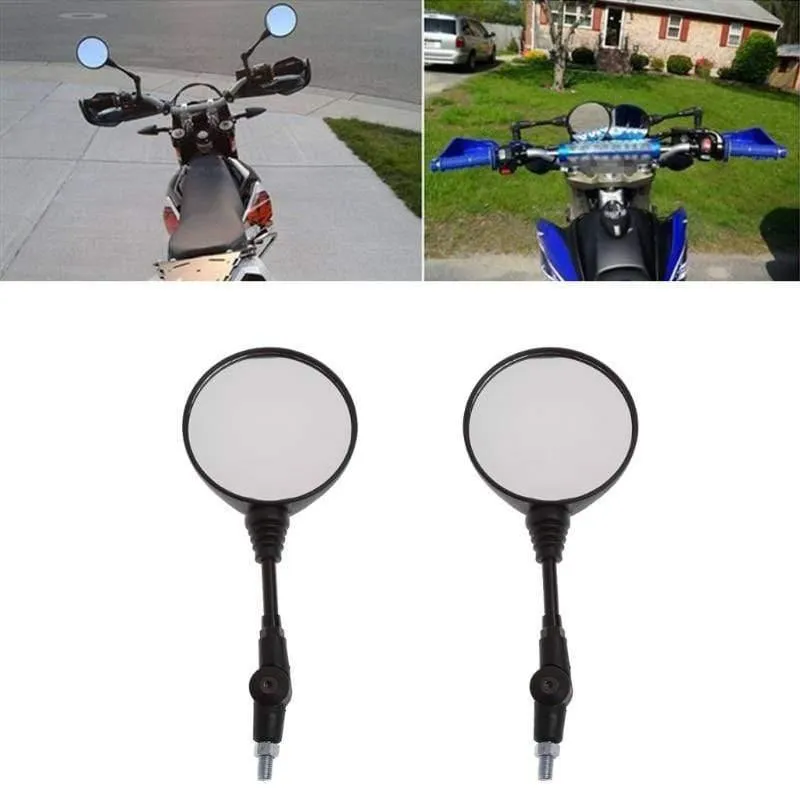 Universal 1 Paar Klapp Motorrad Seite Rückspiegel 10mm Für Yamaha Honda Hohe Qualität