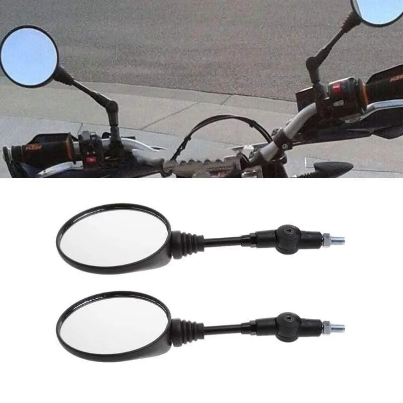 Universal 1 Paar Klapp Motorrad Seite Rückspiegel 10mm Für Yamaha Honda Hohe Qualität