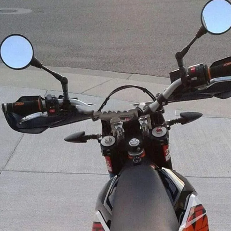 Universal 1 Paar Klapp Motorrad Seite Rückspiegel 10mm Für Yamaha Honda Hohe Qualität