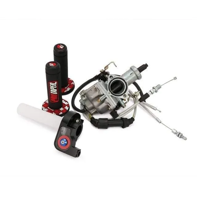 PZ30 30mm Vergaser Tuning Tuning Power Jet 200 250cc Für Keihin ABM IRBIS TTR 250 Mit sichtbaren Gaszug Pro Taper Grips