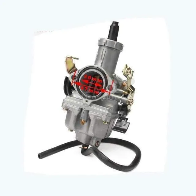 PZ30 30mm Vergaser Tuning Tuning Power Jet 200 250cc Für Keihin ABM IRBIS TTR 250 Mit sichtbaren Gaszug Pro Taper Grips