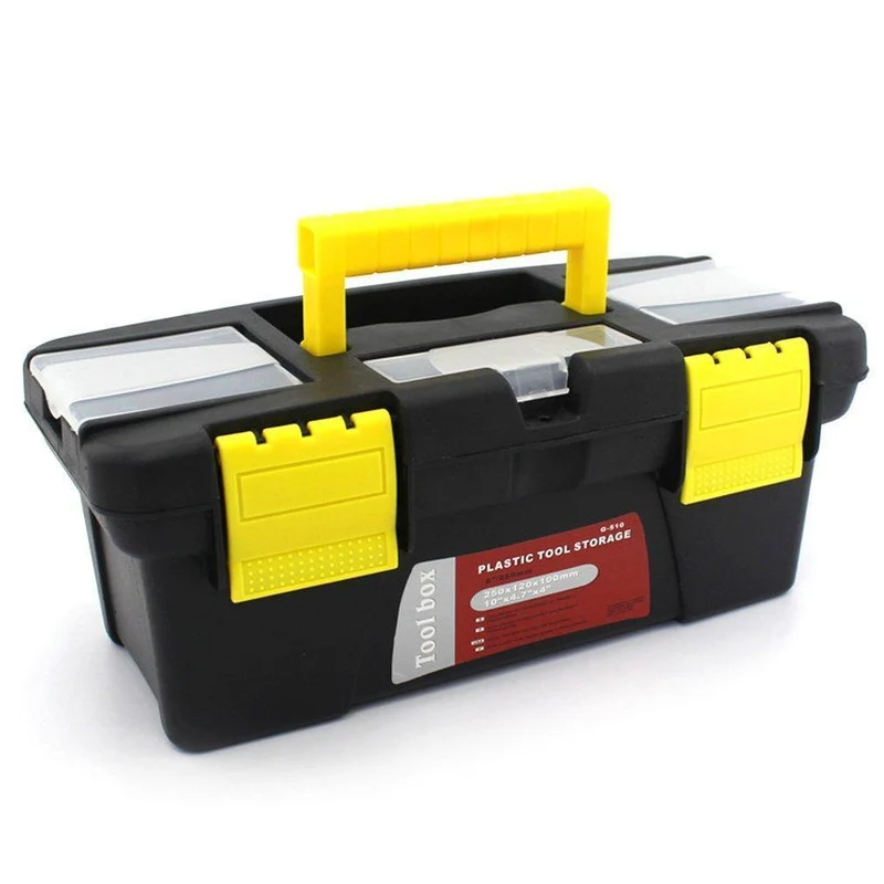 Tragbare S / M / L Größe Kunststoff Hardware Toolbox Haushalt Multifunktions Wartung Toolbox Auto Aufbewahrungsbox Anti-Fall-Box