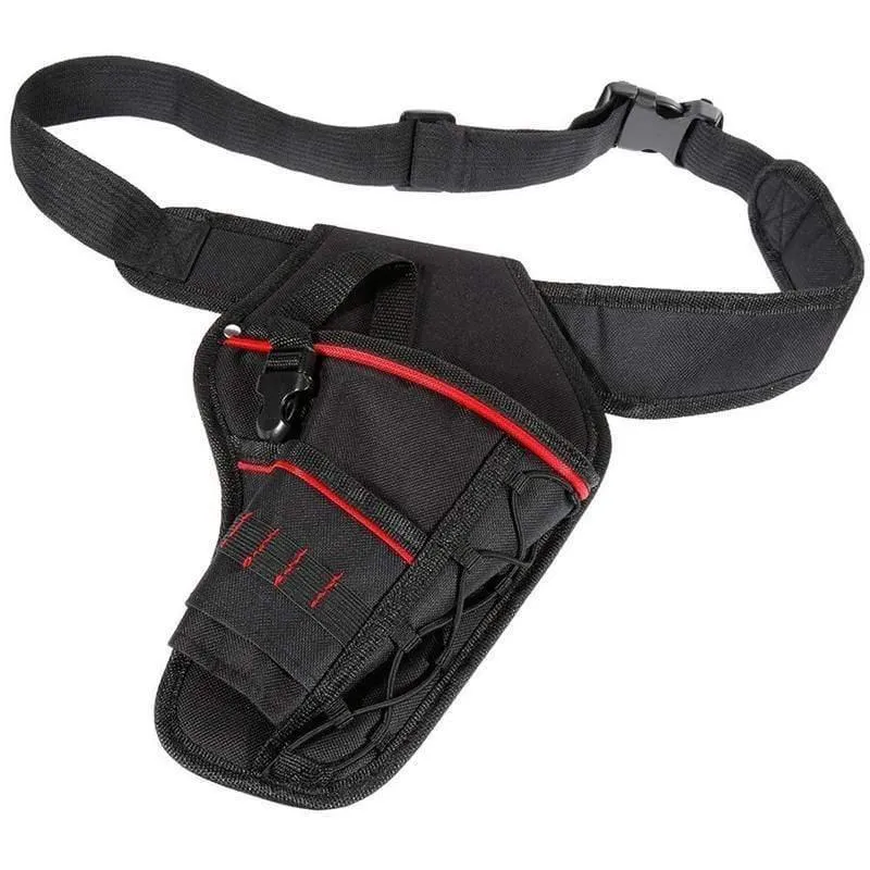 Bohrerholster, wasserdichter Schlagschrauber-Bohrerhalter, multifunktionale Elektrowerkzeugtasche mit Hüftgurt für Schraubenschlüssel, Hammer, S