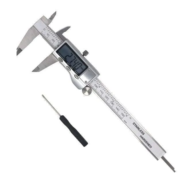 Digitaler Messschieber 6 Zoll 150mm Edelstahl Elektronischer Messschieber Mikrometer Tiefenmesswerkzeuge