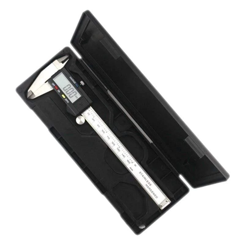 Digitaler Messschieber 6 Zoll 150mm Edelstahl Elektronischer Messschieber Mikrometer Tiefenmesswerkzeuge