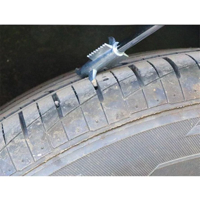 Multi-Haken-Design Reifenreparatur-Werkzeuge 1PC Long Handel Autoreifen-Reinigungsstein-Werkzeug-Rillen-Bruchstein-Entferner Dropshipping