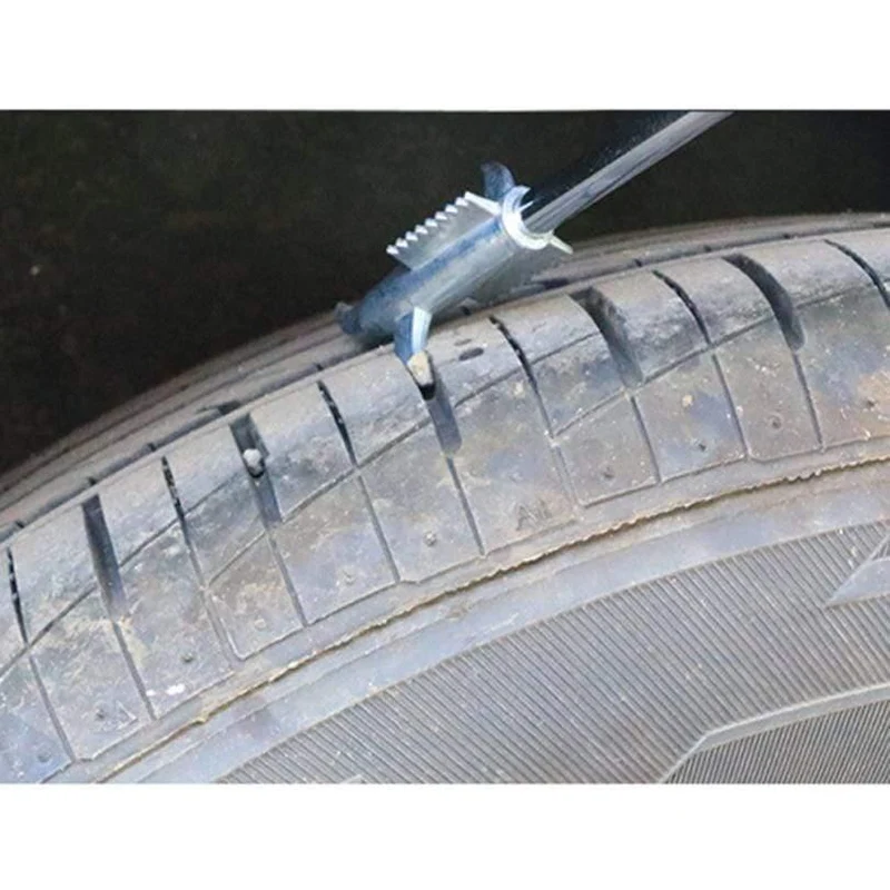 Multi-Haken-Design Reifenreparatur-Werkzeuge 1PC Long Handel Autoreifen-Reinigungsstein-Werkzeug-Rillen-Bruchstein-Entferner Dropshipping