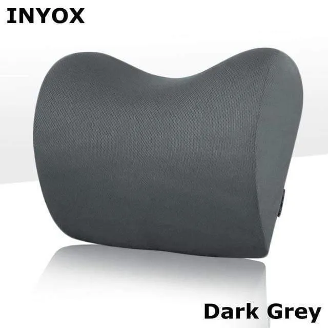 1PCS Auto Kopfstütze Nacken Kissen für sitz stuhl in auto Memory Foam baumwolle mesh kissen Stoff Abdeckung weiche kopf rest reise unterstützung