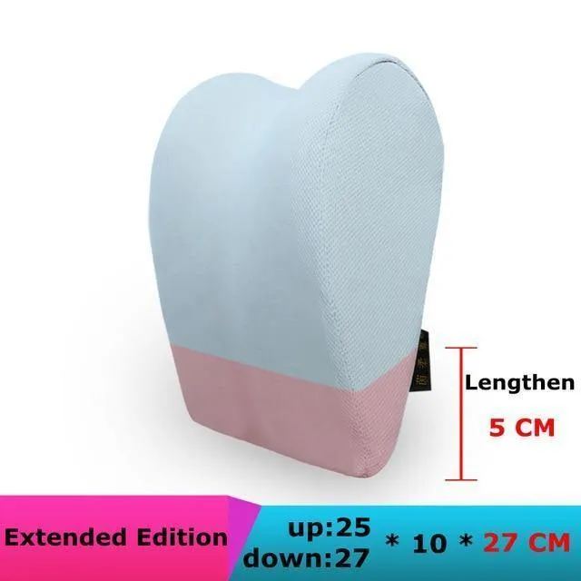 1PCS Auto Kopfstütze Nacken Kissen für sitz stuhl in auto Memory Foam baumwolle mesh kissen Stoff Abdeckung weiche kopf rest reise unterstützung