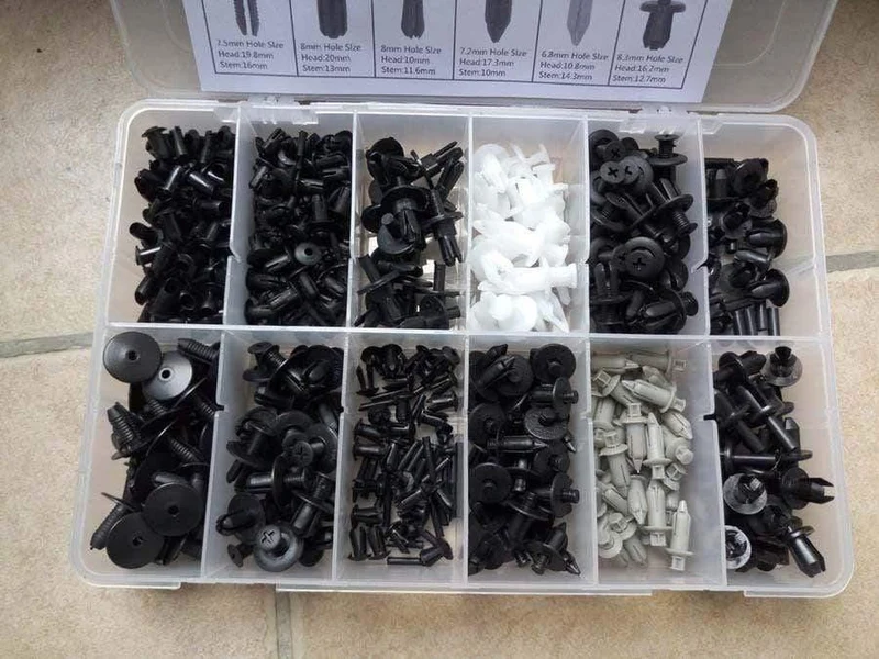 350pcs Auto Auto Push Pin Niet Trim Clip Panel Karosserie Interieur Sortiment Set HE09 Für Audi BMW Benz Ford Volvo 5