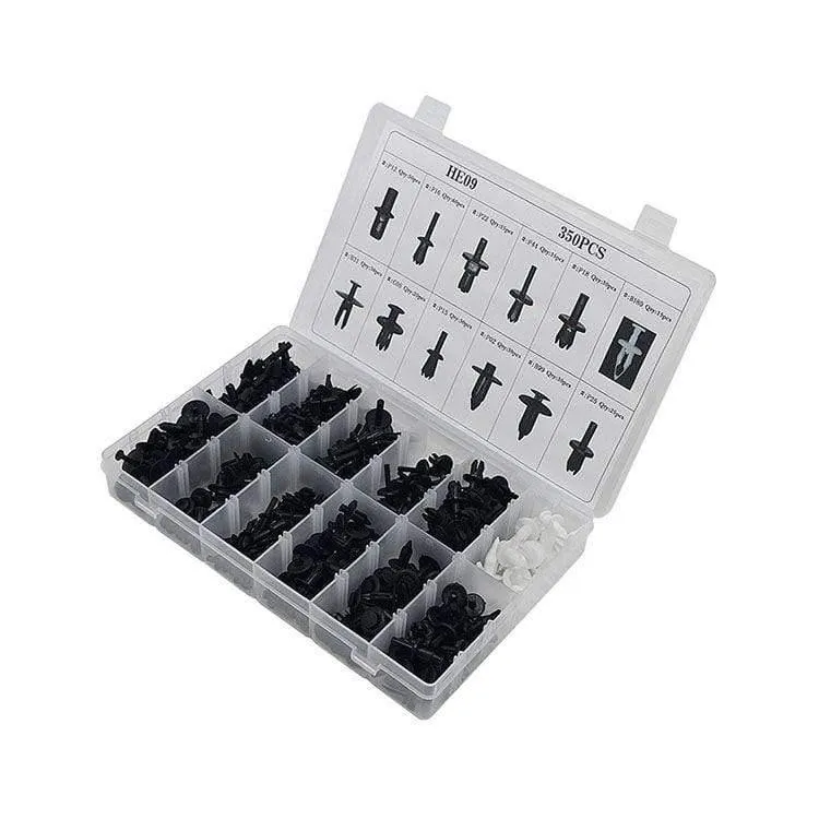 350pcs Auto Auto Push Pin Niet Trim Clip Panel Karosserie Interieur Sortiment Set HE09 Für Audi BMW Benz Ford Volvo 5