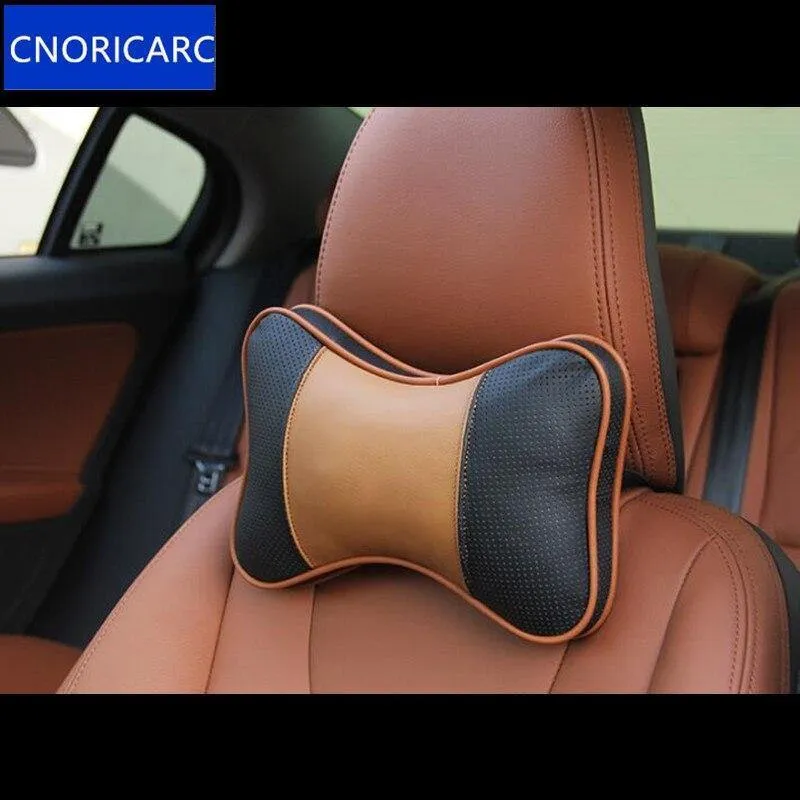 Echtes Leder Kopfkissen Nackenkissen Car Styling für Volvo XC60 S60 V60 V40 XC90 S80 Autoinnenausstattung