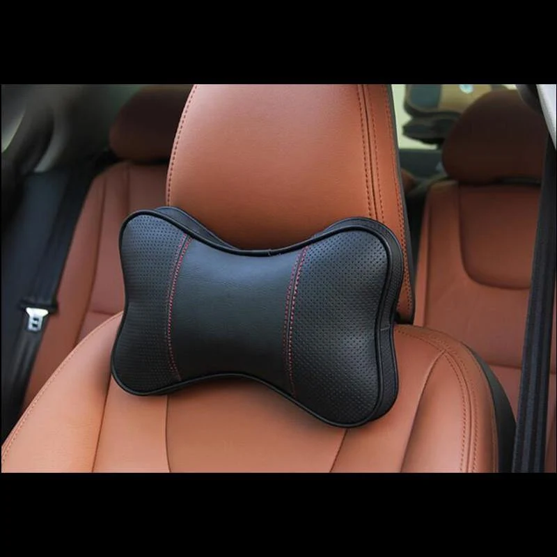 Echtes Leder Kopfkissen Nackenkissen Car Styling für Volvo XC60 S60 V60 V40 XC90 S80 Autoinnenausstattung
