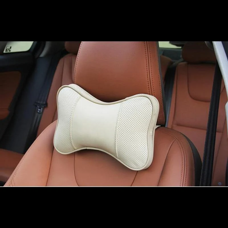 Echtes Leder Kopfkissen Nackenkissen Car Styling für Volvo XC60 S60 V60 V40 XC90 S80 Autoinnenausstattung