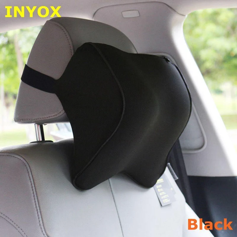 S1 Kopfstütze Auto Nackenkissen Sitz Lendenkissen in Auto Rückenlehne Kopfstütze Memory Foam Stoff Für Stuhl Reiseunterstützung Kissenbezüge