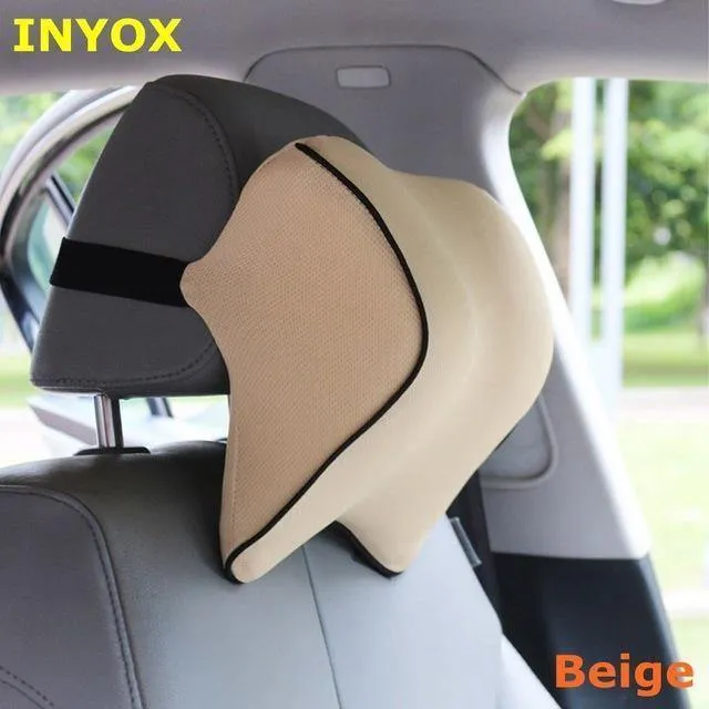 S1 Kopfstütze Auto Nackenkissen Sitz Lendenkissen in Auto Rückenlehne Kopfstütze Memory Foam Stoff Für Stuhl Reiseunterstützung Kissenbezüge