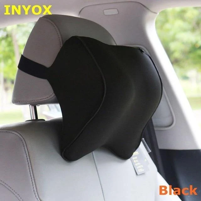 S1 Kopfstütze Auto Nackenkissen Sitz Lendenkissen in Auto Rückenlehne Kopfstütze Memory Foam Stoff Für Stuhl Reiseunterstützung Kissenbezüge