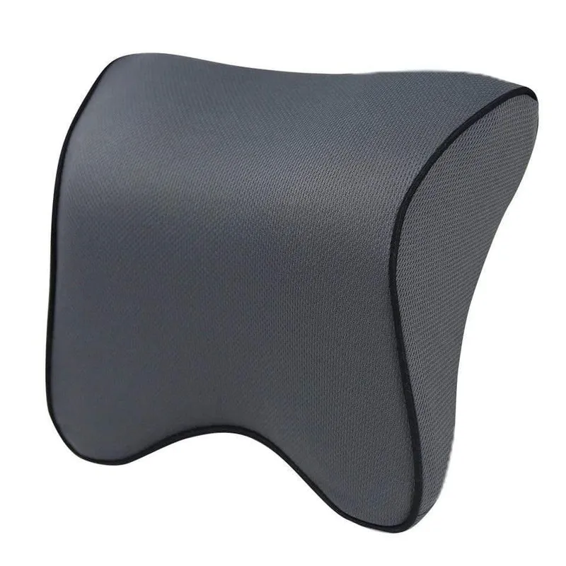 S1 Kopfstütze Auto Nackenkissen Sitz Lendenkissen in Auto Rückenlehne Kopfstütze Memory Foam Stoff Für Stuhl Reiseunterstützung Kissenbezüge