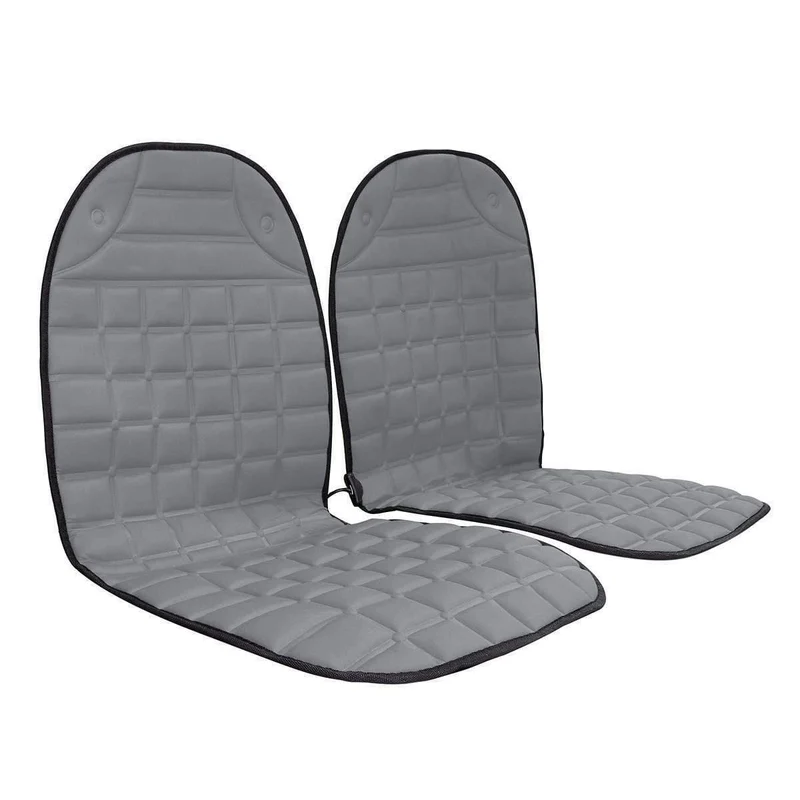2Pcs In 1 Schnell beheizt & verstellbar Schwarz / Grau / Blau / Rot Auto elektrisch beheizter Sitz Auto Styling Winterpolster Kissen Autoplanen