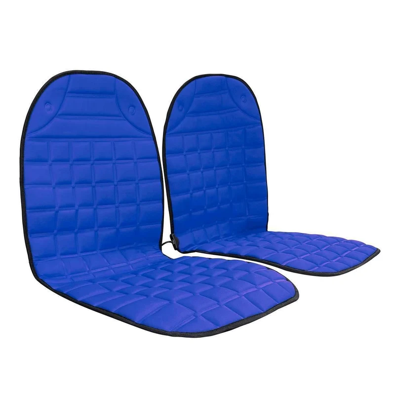 2Pcs In 1 Schnell beheizt & verstellbar Schwarz / Grau / Blau / Rot Auto elektrisch beheizter Sitz Auto Styling Winterpolster Kissen Autoplanen