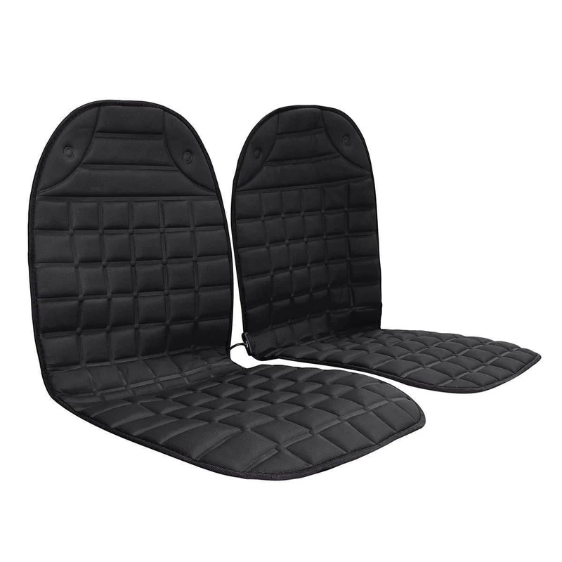 2Pcs In 1 Schnell beheizt & verstellbar Schwarz / Grau / Blau / Rot Auto elektrisch beheizter Sitz Auto Styling Winterpolster Kissen Autoplanen