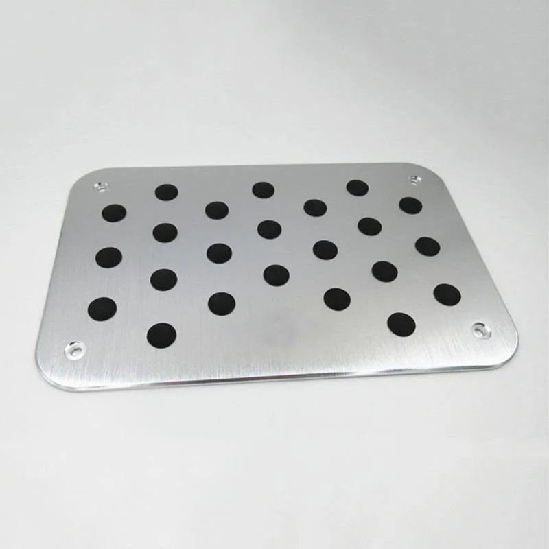30 * 20cm Auto Innenboden Teppich Matte Patch Fußpedal Aluminium Auto Boden Matte Pad Teppich Fersenplatte Zubehör