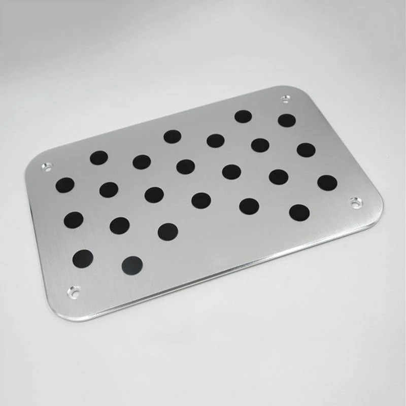 30 * 20cm Auto Innenboden Teppich Matte Patch Fußpedal Aluminium Auto Boden Matte Pad Teppich Fersenplatte Zubehör