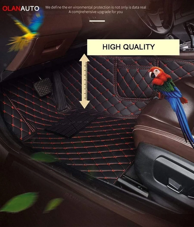 Leder-Autofußmatten für Toyota Rav4 2009-2014 2015 2016 2017 2018 Benutzerdefinierte Autofußpolster Autoteppichbezug