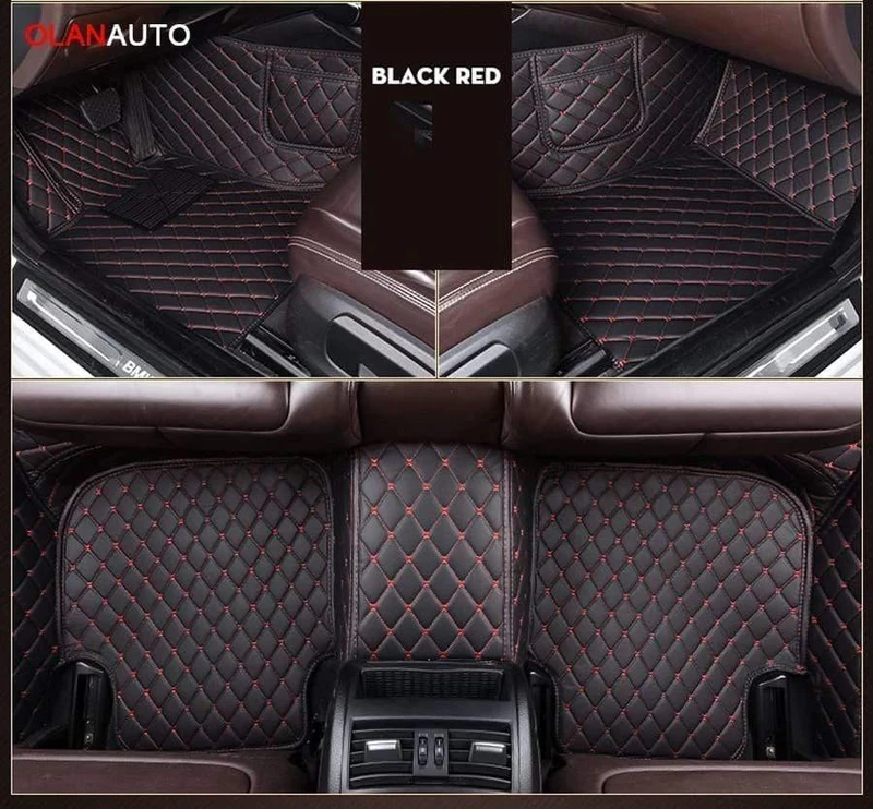 Leder-Autofußmatten für Toyota Rav4 2009-2014 2015 2016 2017 2018 Benutzerdefinierte Autofußpolster Autoteppichbezug