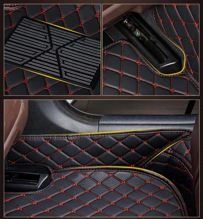 Leder-Autofußmatten für Toyota Rav4 2009-2014 2015 2016 2017 2018 Benutzerdefinierte Autofußpolster Autoteppichbezug