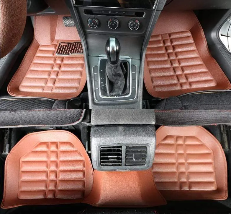Benutzerdefinierte Auto Fußmatten für Volkswagen Alle Modelle VW Passat B5 6 Polo Golf Tiguan Jetta Touran Touareg Auto Styling Auto Fußmatte