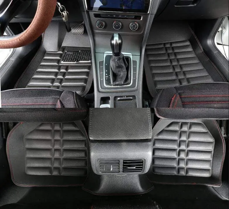 Benutzerdefinierte Auto Fußmatten für Volkswagen Alle Modelle VW Passat B5 6 Polo Golf Tiguan Jetta Touran Touareg Auto Styling Auto Fußmatte