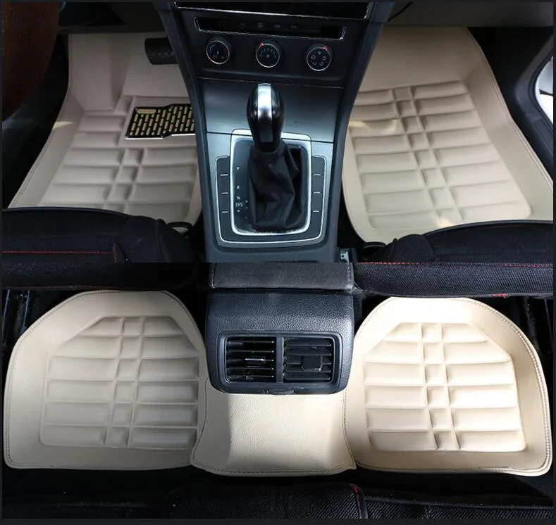 Benutzerdefinierte Auto Fußmatten für Volkswagen Alle Modelle VW Passat B5 6 Polo Golf Tiguan Jetta Touran Touareg Auto Styling Auto Fußmatte