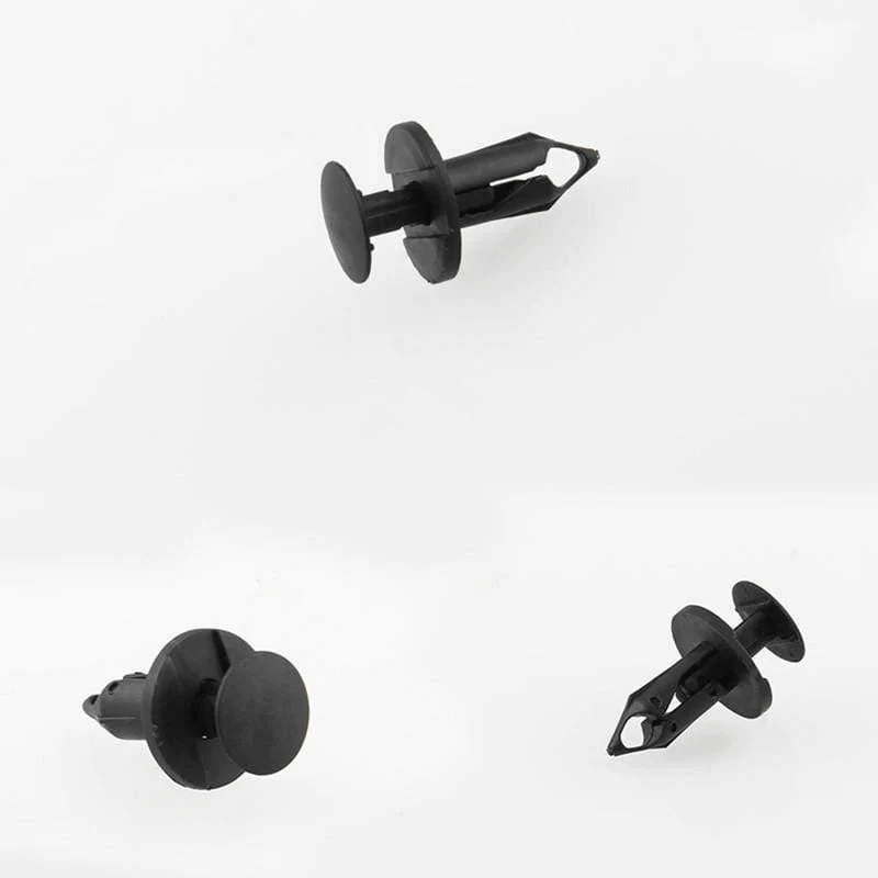 120pcs 8mm Loch Auto Clips Auto Stoßstange Türverkleidung Kunststoff Nieten Front Dumper Kotflügel Verschluss Push Pin Clips OT280