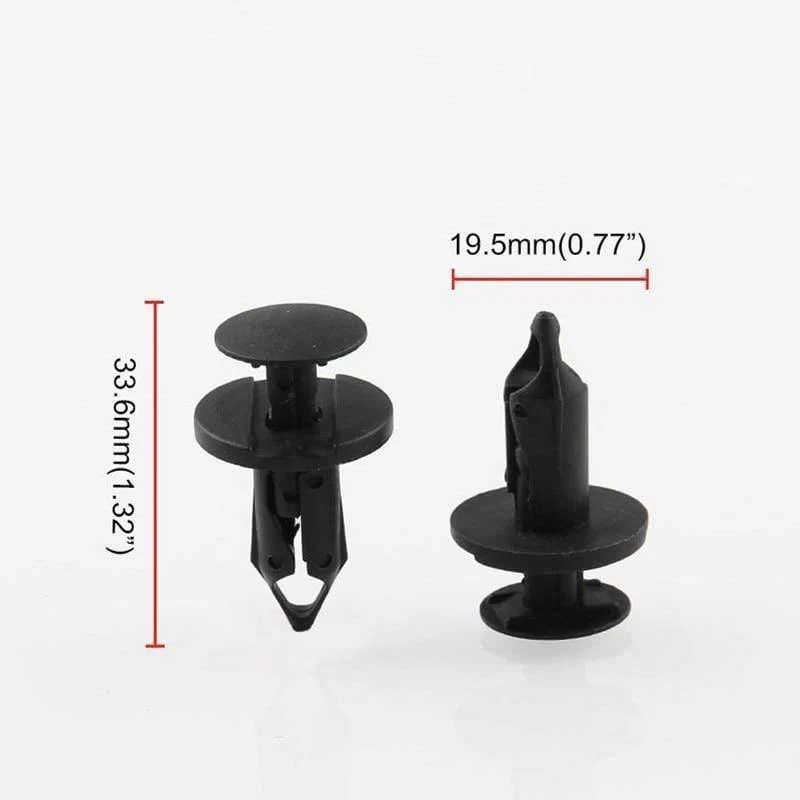120pcs 8mm Loch Auto Clips Auto Stoßstange Türverkleidung Kunststoff Nieten Front Dumper Kotflügel Verschluss Push Pin Clips OT280