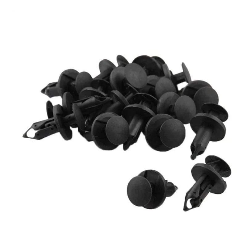 120pcs 8mm Loch Auto Clips Auto Stoßstange Türverkleidung Kunststoff Nieten Front Dumper Kotflügel Verschluss Push Pin Clips OT280