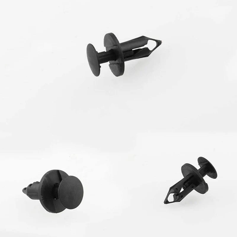 120pcs 8mm Loch Auto Clips Auto Stoßstange Türverkleidung Kunststoff Nieten Front Dumper Kotflügel Verschluss Push Pin Clips OT280