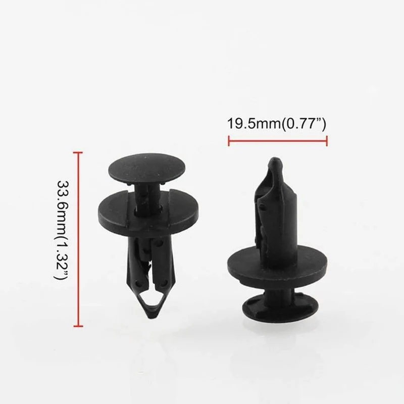 120pcs 8mm Loch Auto Clips Auto Stoßstange Türverkleidung Kunststoff Nieten Front Dumper Kotflügel Verschluss Push Pin Clips OT280