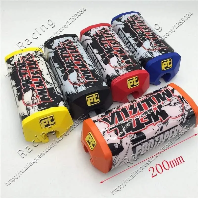 Lenkerpolster 2.0 Square Fat Bar Cheat Pad Metall Mulisha Lenkerschutz Brust 22 cm 28 cm Pit Dirt Bike Motorcross