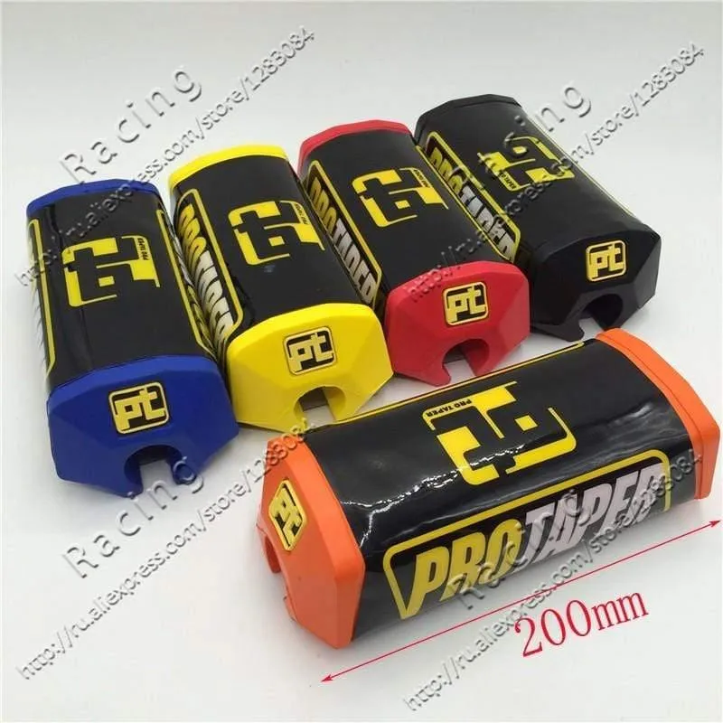 2.0 Quadratisches Lenkerpolster, dickes Lenkerpolster, Brustschutz, Querstange, passend für 1-1/8 Lenker für Motorräder, Dirtbikes und Pitbikes