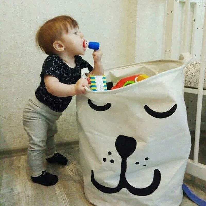 Wäschekorb Aufbewahrungsbox Picknickkorb Ständer Spielzeug Super große Tasche Baumwolle Waschen Schmutzige Kleidung Big Basket Organizer Bin Griff